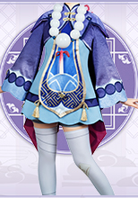 原神 璃月港 七七 コスプレ衣装