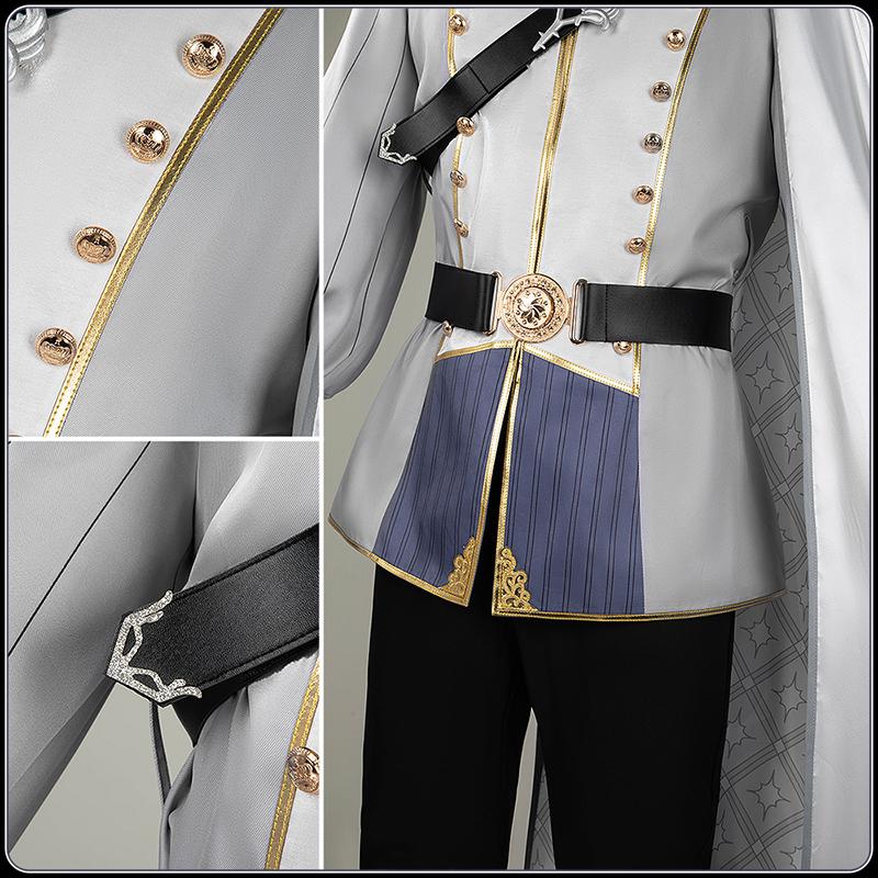 ツイステ風 [夜明けの甲冑] シルバー コスプレ衣装