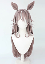ウマ娘プリティーダービー ワンダーアキュート コスプレウィッグ 耳付き