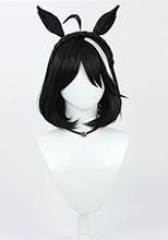 ウマ娘 プリティーダービー キタサンブラック コスプレウィッグ 耳なし