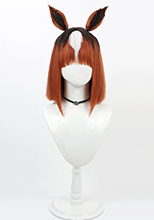 ウマ娘プリティーダービー トランセンド コスプレウィッグ 耳付き