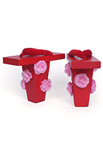 陰陽師 SR式神 桜の妖 桃の妖 覚醒 下駄 コスプレ靴