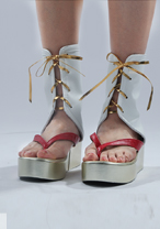 ウマ娘プリティーダービー キタサンブラック 新衣装 [真打・慶鶴之志] 巫女風 コスプレ靴