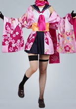 ブルーアーカイブ ブルアカ 百鬼夜行連合学院1年・忍術研究部 久田イズナ コスプレ衣装（耳、尻尾なし）